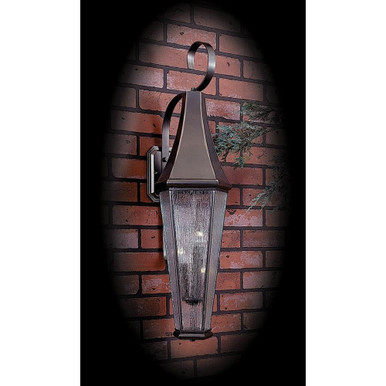 Le Havre 3 Light Outdoor Wall Lantern 34 Inch Tall by Framburg - 8925 IRON