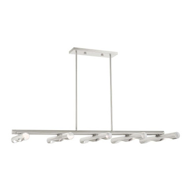 Acra 10 Light Small Linear Chandelier by Livex - 45918