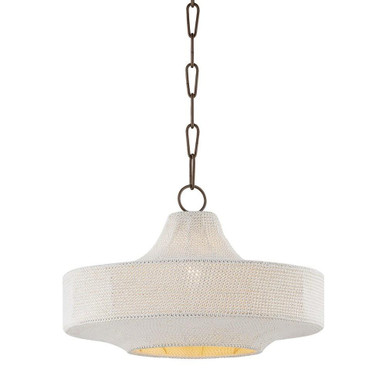 Thurso 1 Light Pendant 11.75 Inch Tall and 18.75 Inch Wide by Troy - F3119-BRZ