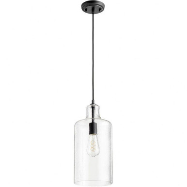 1 Light Transitional Small Pendant 16 Inch Tall by Quorum - 8141
