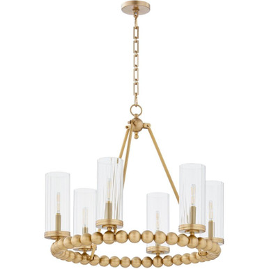 Lee Boulevard 6 Light Large Chandelier by Quorum 661-6 - 661-6