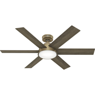 Donatella 6 Blade Ceiling Fan with Light Kit 52 Inches Wide by Hunter Fans - 51852