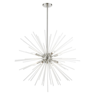 Uptown 8 Light Large Foyer Chandelier by Livex - 48828