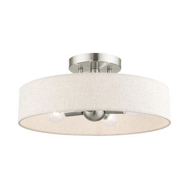 Venlo Four Light 14 Inch Wide Semi Flush Mount by Livex - 46037