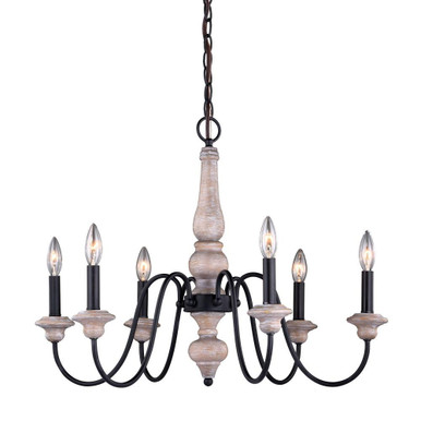 Georgetown 6 Light Mini Chandelier by Vaxcel - H0236