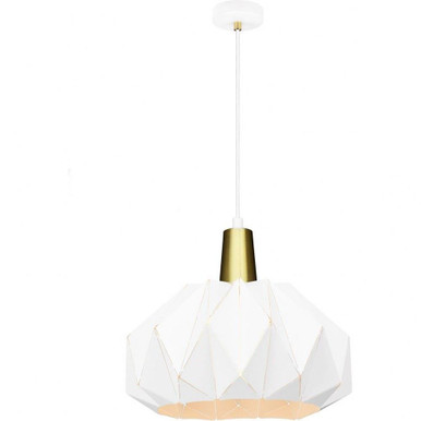 The Origami 1 Light Medium Pendant by Matteo - C70901WH