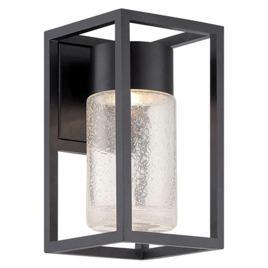 Structure 11W 1 LED Light Outdoor Wall Lantern 11 Inch Tall by Modern Forms - WS-W5411-BK
