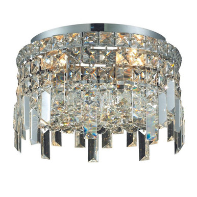 Maxime 4 Light 12 Inch Wide Flush Mount by Elegant V2031F12 - V2031F12