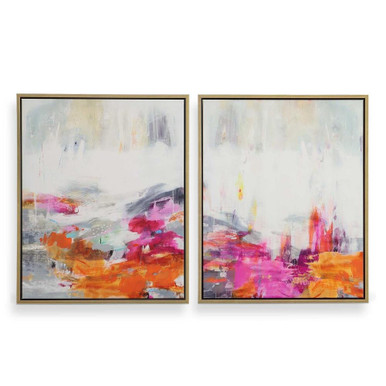 Color Theory 31.75 Inch Abstract Framed Art (Set of 2) by Uttermost - 32296