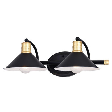 Akron 2 Light Vanity Light 18 Inch Wide by Vaxcel - W0435