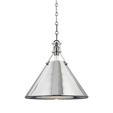 Metal No. 2 1 Light Large Pendant by Hudson Valley - MDS952