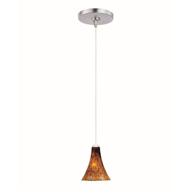 Leopard 1 Light RapidJack Pendant and Canopy 8.5 Inch Tall by ET2 - E94433-104SN