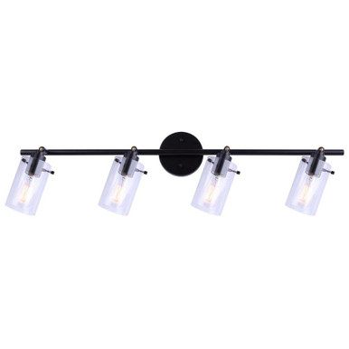 Joni 4 Light Track Light 9 In Tall and 5 In Wide by Canarm Inc - IT759A04BK