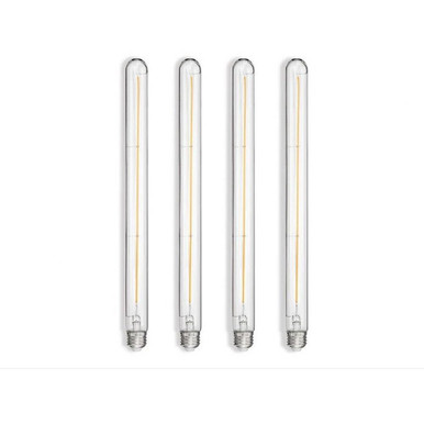 LumiGlo 4W LED E26 T10 Replacement Bulb (4 Pack) 11 Inch Tall by Hinkley - E26T1042411CL-4