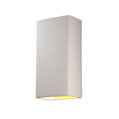 Ambiance Really Big Rectangular Closed Top Wall Sconce by Justice Design - CER-1170