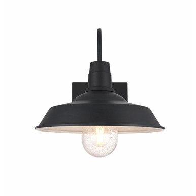 Rayan 1 Light Large Outdoor Wall Mount 15 Inch and 14 Inch Wide by Elegant - OD415W23BK