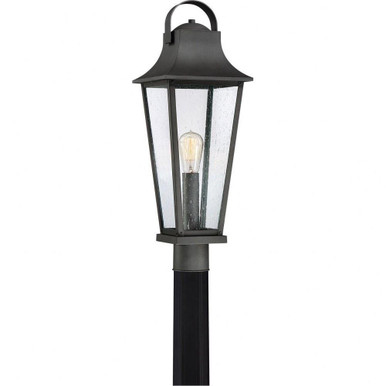 Galveston 1 Light Outdoor Post Lantern 24.5 Inches high by Quoizel - GLV9008MB