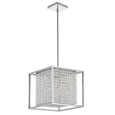 Cube 3 Light Mini Chandelier by CWI - QS8381P12C-S
