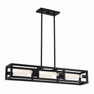 Urban Oasis 6 Light Oversized Island Pendant by Designers Fountain - d224m-is-mb