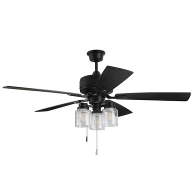 Kate 52 Inch 5 Blade Ceiling Fan with Light Kit by Craftmade - KTE52FB5