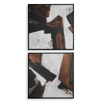 Tactile Inspiration 37.5 Inch Framed Abstract Art (Set of 2) by Uttermost - 32370