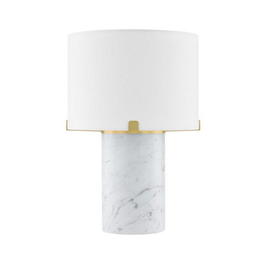 Rumi 1 Light Table Lamp 16 Inches Tall and 10.75 Inches Wide by Mitzi - HL920201-AGB