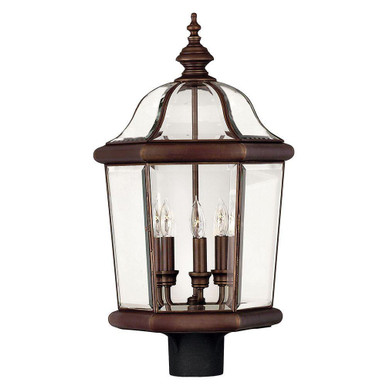 Augusta Brass Outdoor Lantern Fixture 13.25 x 23.25 Inches by Hinkley - 2451CB