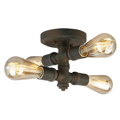 Wymer 4 Light 6.26 Inch Wide Flush Mount by Eglo - 202839-4