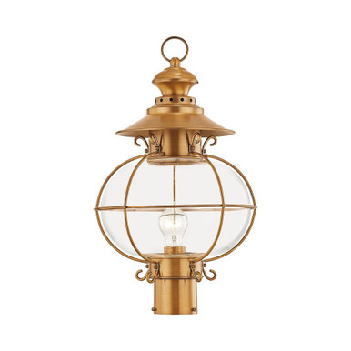 Harbor 1 Light Outdoor Post Top Lantern 12.75 x 20.5 Inches by Livex - 2226