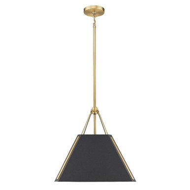 Ranik 1 Light Medium Pendant by Golden - 3879-M BCB-NB