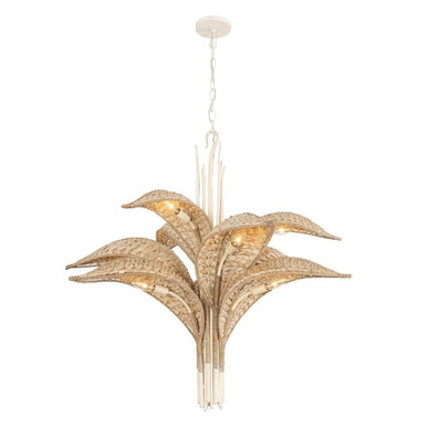 Century Palm 9 Light Chandelier 35.75 Inch Tall and 38 Inch Wide By Varaluz - 519C09CW