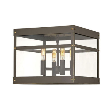 Porter 4 Light 10.58 Inch Wide Outdoor Flush Mount by Hinkley - 2803