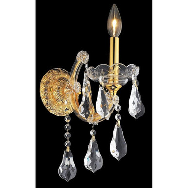 Maria Theresa 1 Light Wall Sconce by Elegant - 2801W1