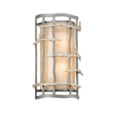 Adirondack 2 Light Wall Sconce 14 Inch Tall by Troy - B2882-GRA/WSL