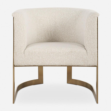 Bellina Barrel Chair 31 Inch Tall and 28 Inch Wide by Uttermost - 23885