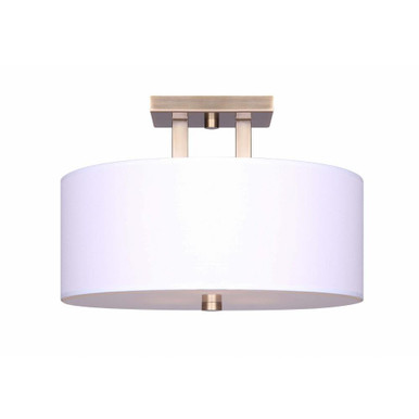 River 3 Light 13.75 Inch Wide Semi Flush Mount by Canarm Inc - ISF578A03GD