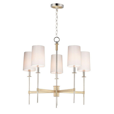 Uptown 5 Light Medium Chandelier by Maxim - 32395OFSBRPN