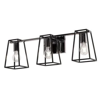 Lynn 3 Light Vanity Light by AFX - lynv2407mbbkpc