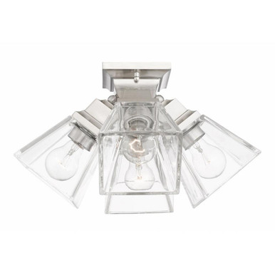 Mission 4 Light 16 Inch Wide Flush Mount by Livex - 45564-91
