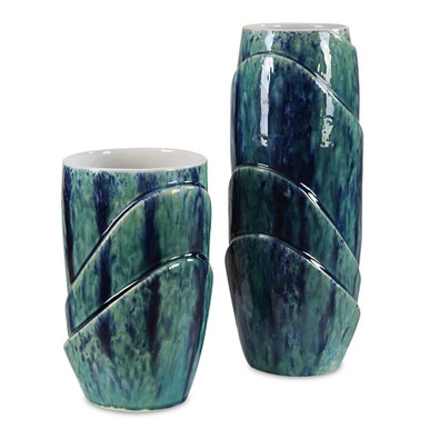 Tranquil Duo 15 Inch Vase (Set of 2) by Uttermost - 18170