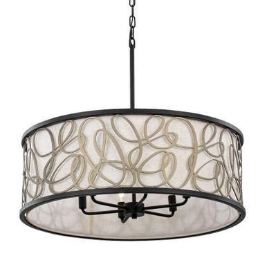 Scribble 6 Light Large Pendant by Varaluz - 381P06MBAR