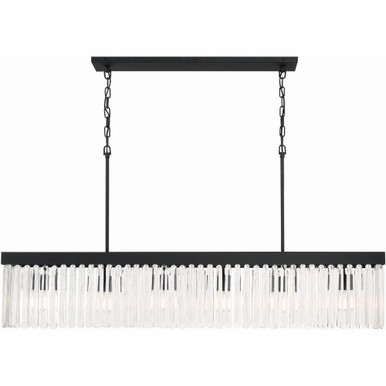 Emory 6 Light Oversized Linear Chandelier by Crystorama - EMO-5407