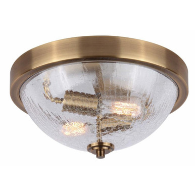 Everly 2 Light 13 Inch Wide Flush Mount by Canarm Inc - IFM1100A13GD