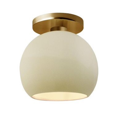 Radiance 1Light Medium Globe Semi Flush Mount 9 Inch Tall by Justice Design - CER-6353