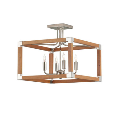Boyd 4 Light Semi Flush Mount 14.75 and 16.25 Inch Wide by Currey Company - 9000-1284