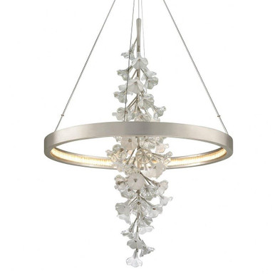 Jasmine 82W 1 LED Oversized Pendant 50 Inch Tall by Corbett - 269-72-SL