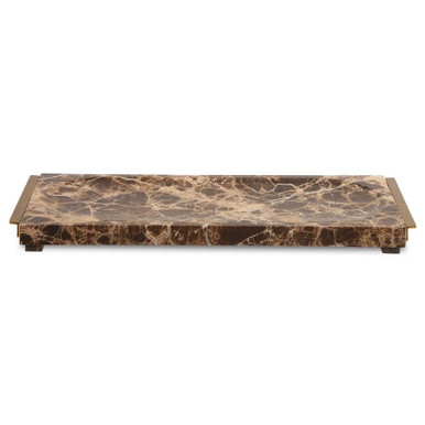 Marble Crest Tray 1.38 Inches Tall and 18.88 Inches Wide by Uttermost - 18224