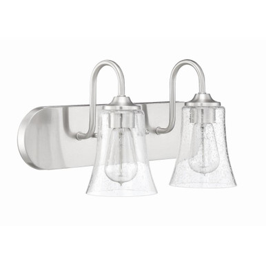 Gwyneth Two Light Vanity Light by Craftmade - 50402-BNK