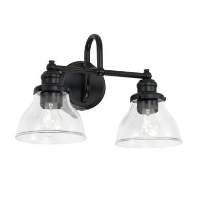 Baxter 2 Light Industrial Vanity Light by Capital - 8302CH-461