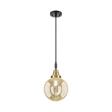 Beacon 1 Light Cord Mini Pendant 12.63 Inch and 8 Inch Wide by Innovations - 447-1P-BAB-G208-8